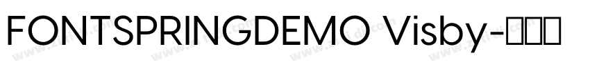 FONTSPRINGDEMO Visby字体转换